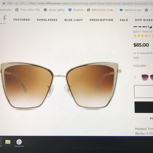 Brand new Diff Becky sunglasses